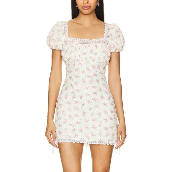 For Love & Lemons Maxine Floral Mini Dress Size XXS - Picture 1 of 8